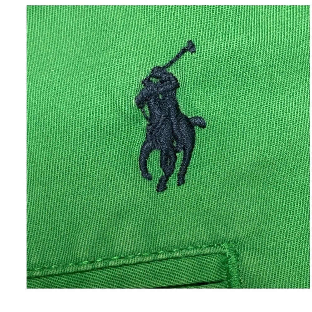 Polo Ralph Lauren Mens Green Tyler Big Pleated Cotton Chino Shorts NWT 48 - Picture 6 of 10